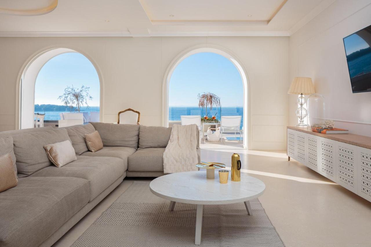 Luxury Seafront Villa Primosten Glamour With Private Pool, Sauna And Gym At The Beach In Primošten Buitenkant foto
